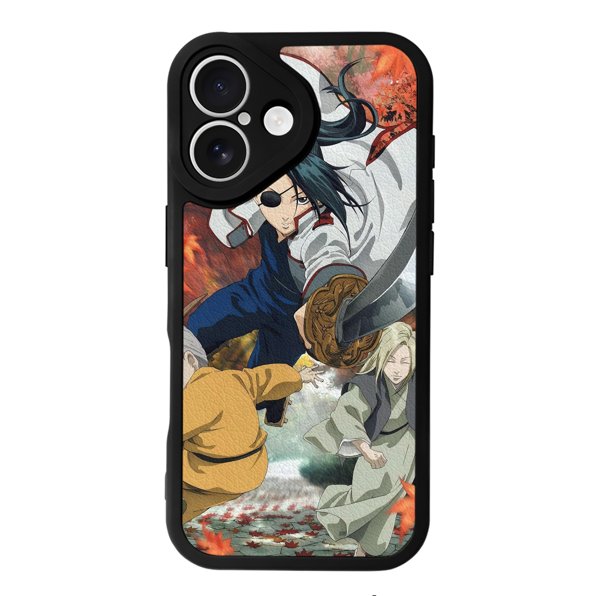 （画像用） ぎんたま 坂田銀時（さかたぎんとき） 神楽 志村新八（しむら しんぱち） GINTAMA Sakata Gintoki Kagura Shimura Shinpachi 【iPhone 16シリーズ対応】シリコンスマホケース（レザー調） 材質：シリコン